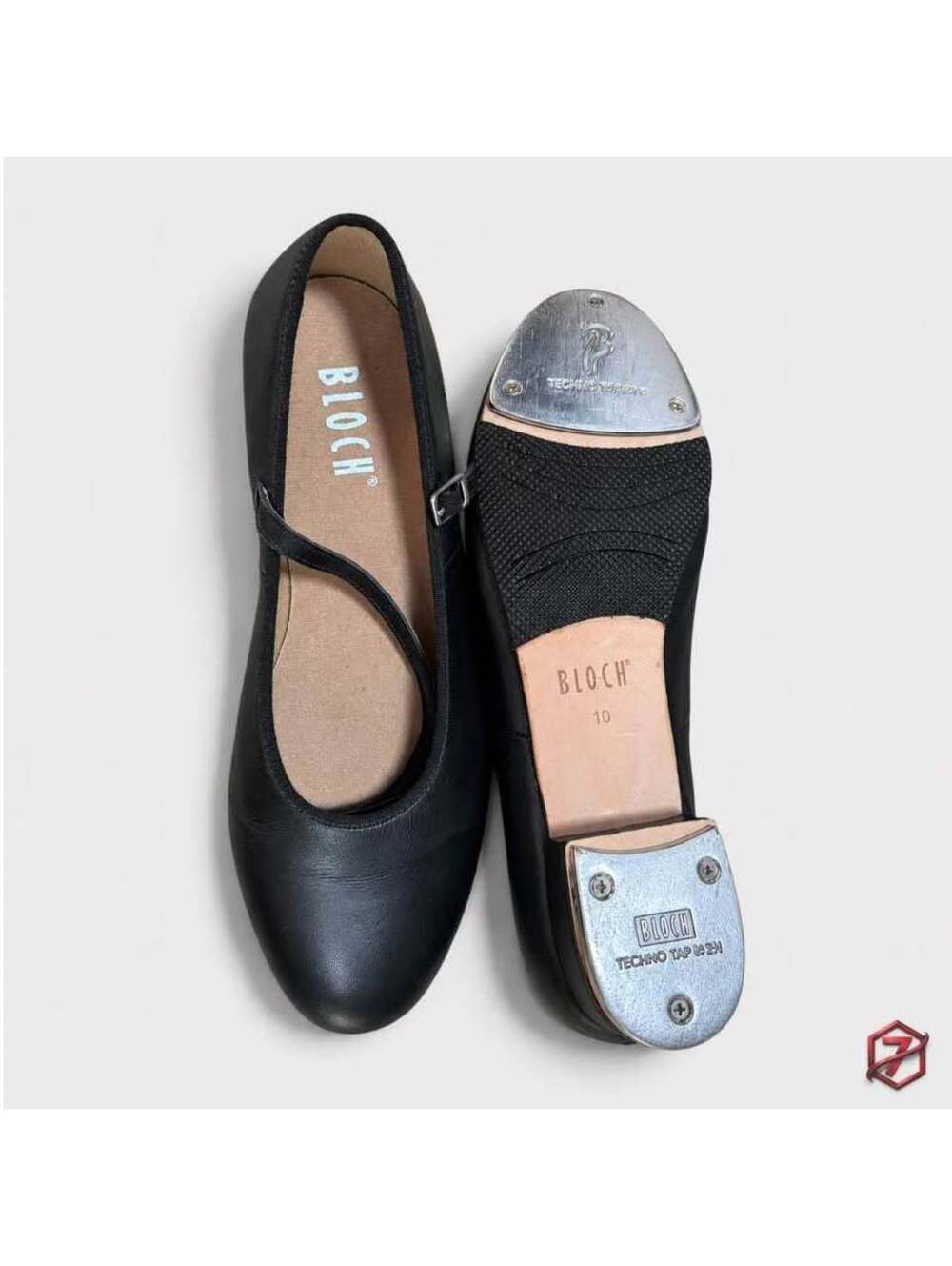 🩰 Bloch Ladies Black Mary Jane Tap Shoes Size 10 | Techno Tap